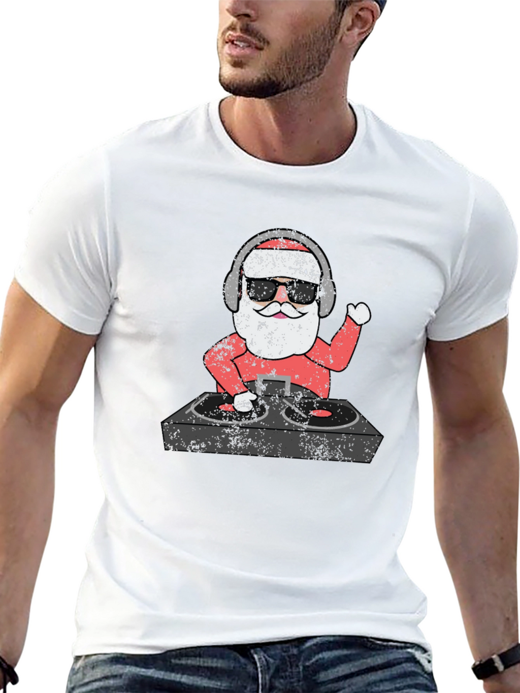 DJ Santa T-Shirt - Holiday Music Lover