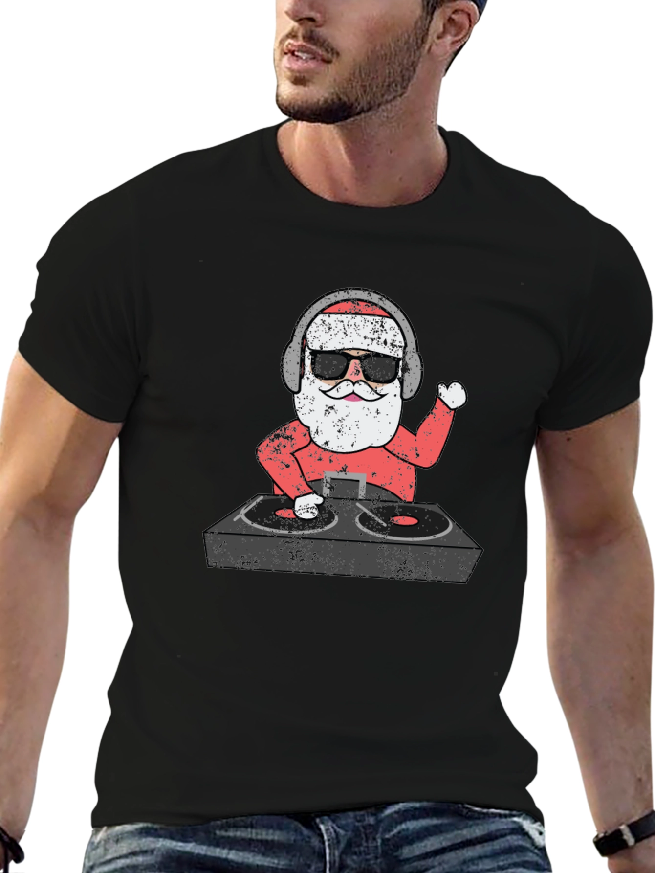 DJ Santa T-Shirt - Holiday Music Lover