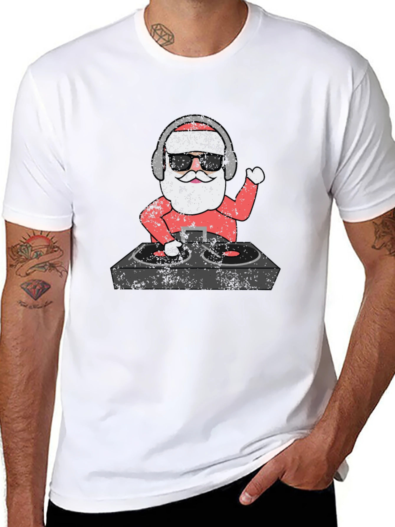DJ Santa T-Shirt - Holiday Music Lover