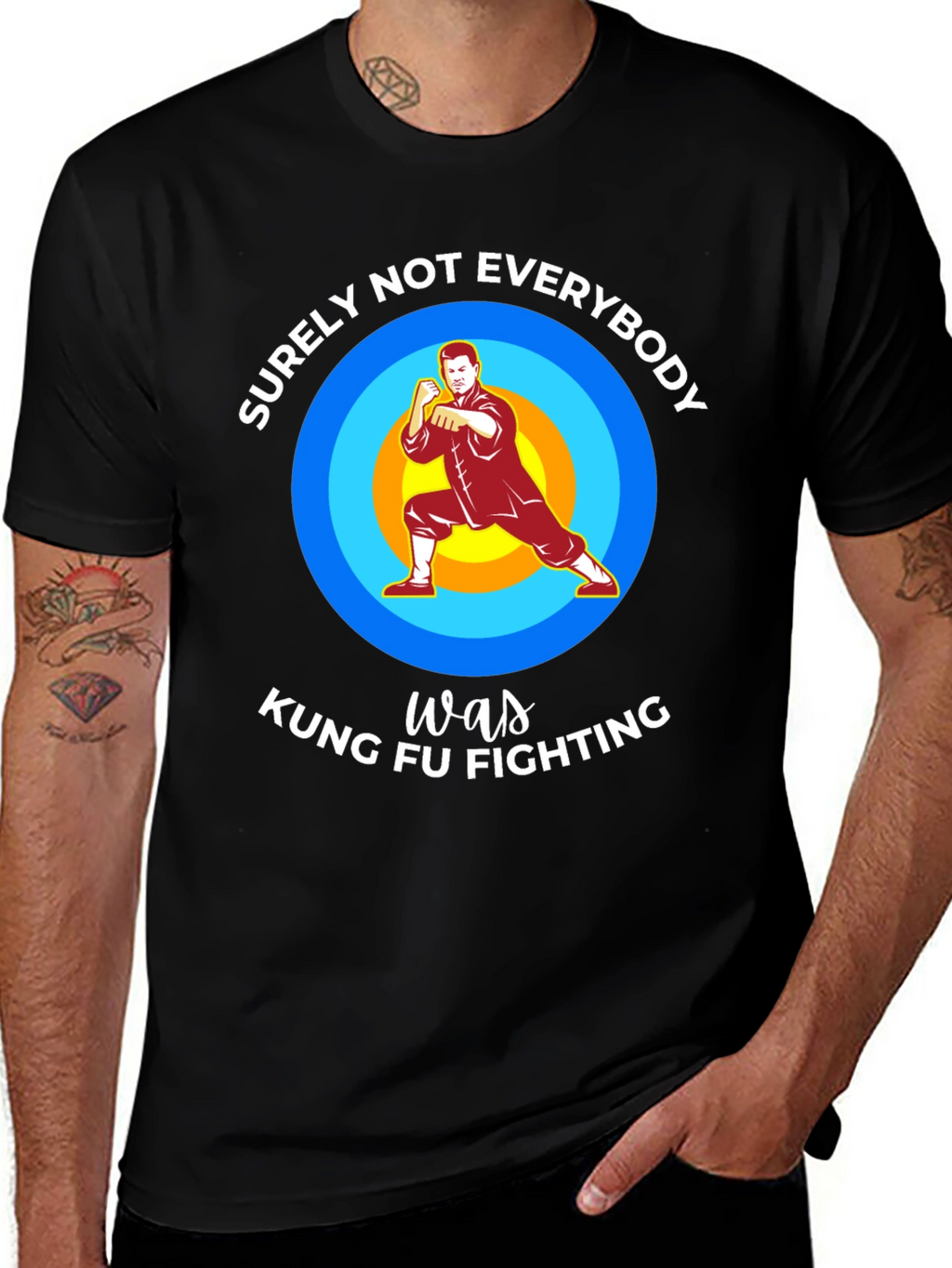 Kung Fu Fighting Graphic T-Shirt - Surely Not Everybody
