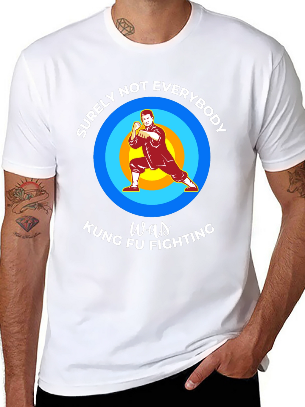 Kung Fu Fighting Graphic T-Shirt - Surely Not Everybody