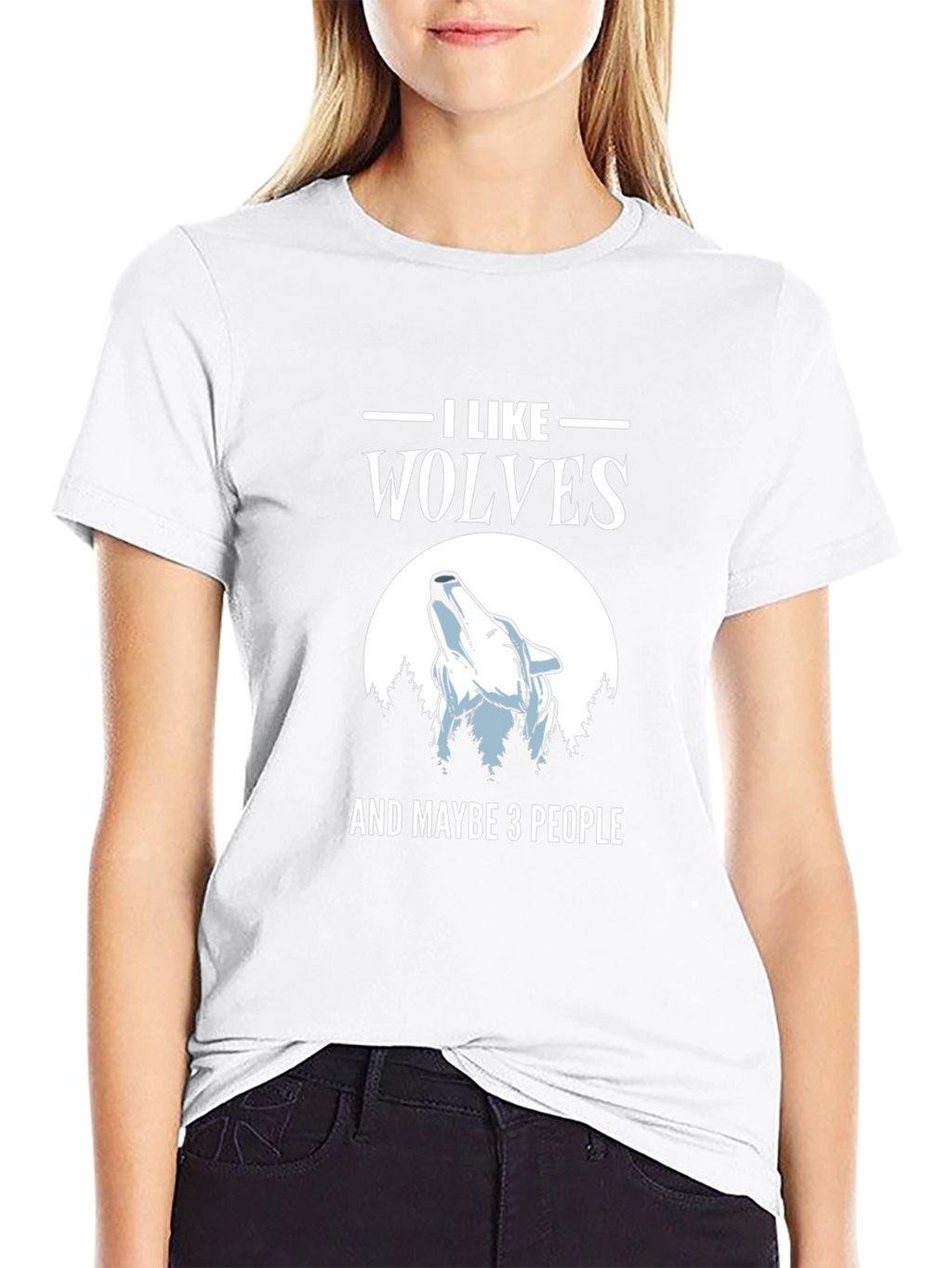 I Like Wolves and Maybe 3 People Graphic Tee