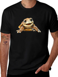 Cute Turtle Graphic Black T-Shirt