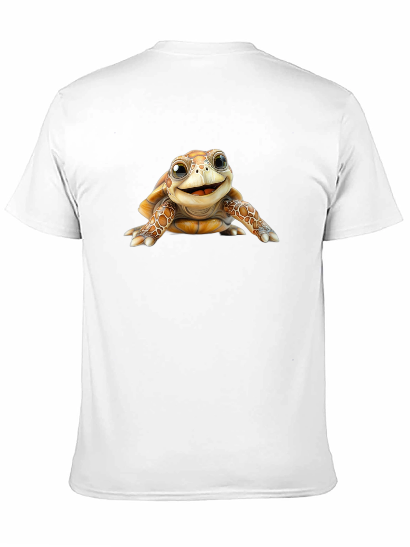 Cute Turtle Graphic Black T-Shirt