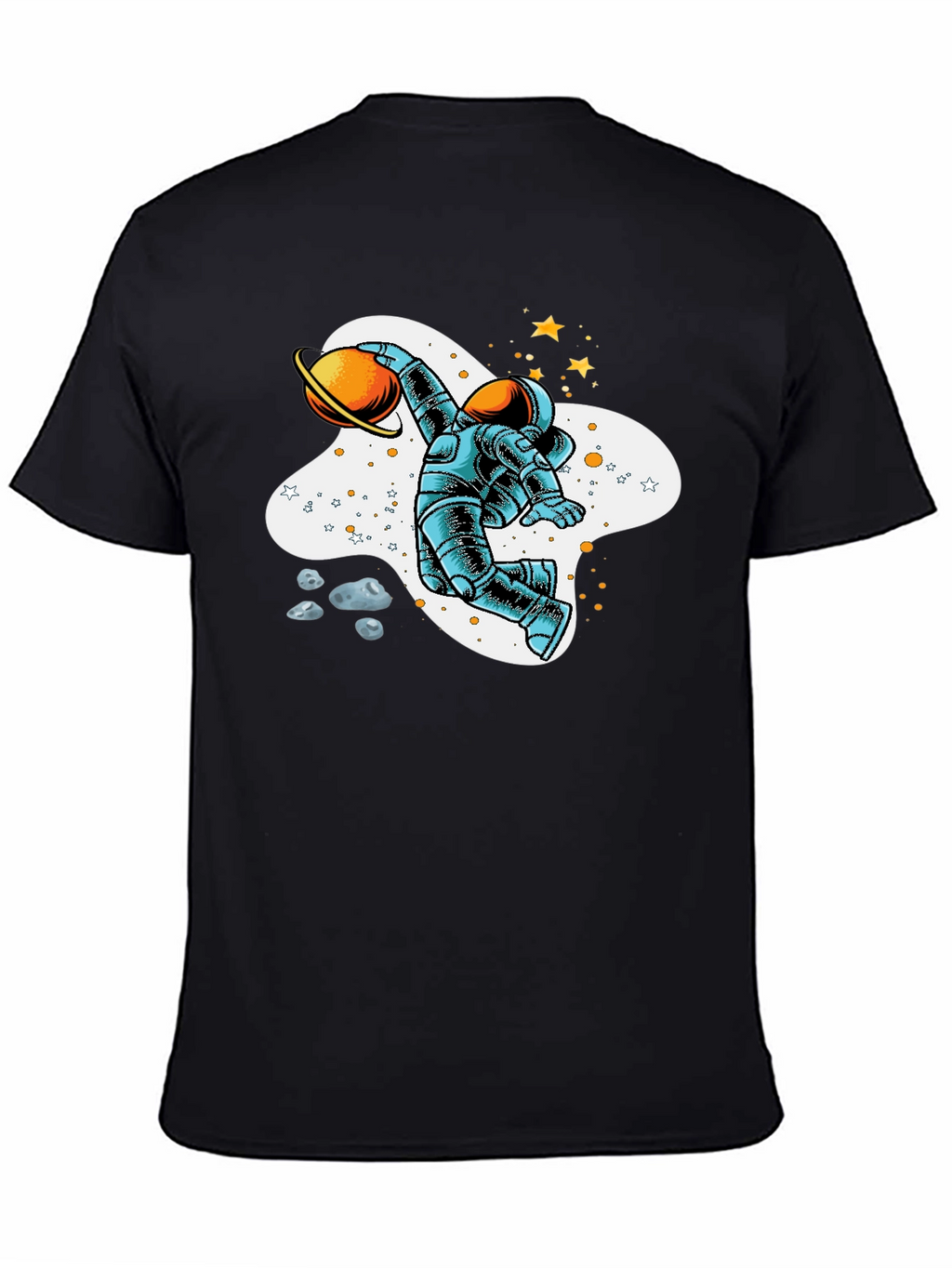 Astronaut Planet Basketball Graphic T-Shirt