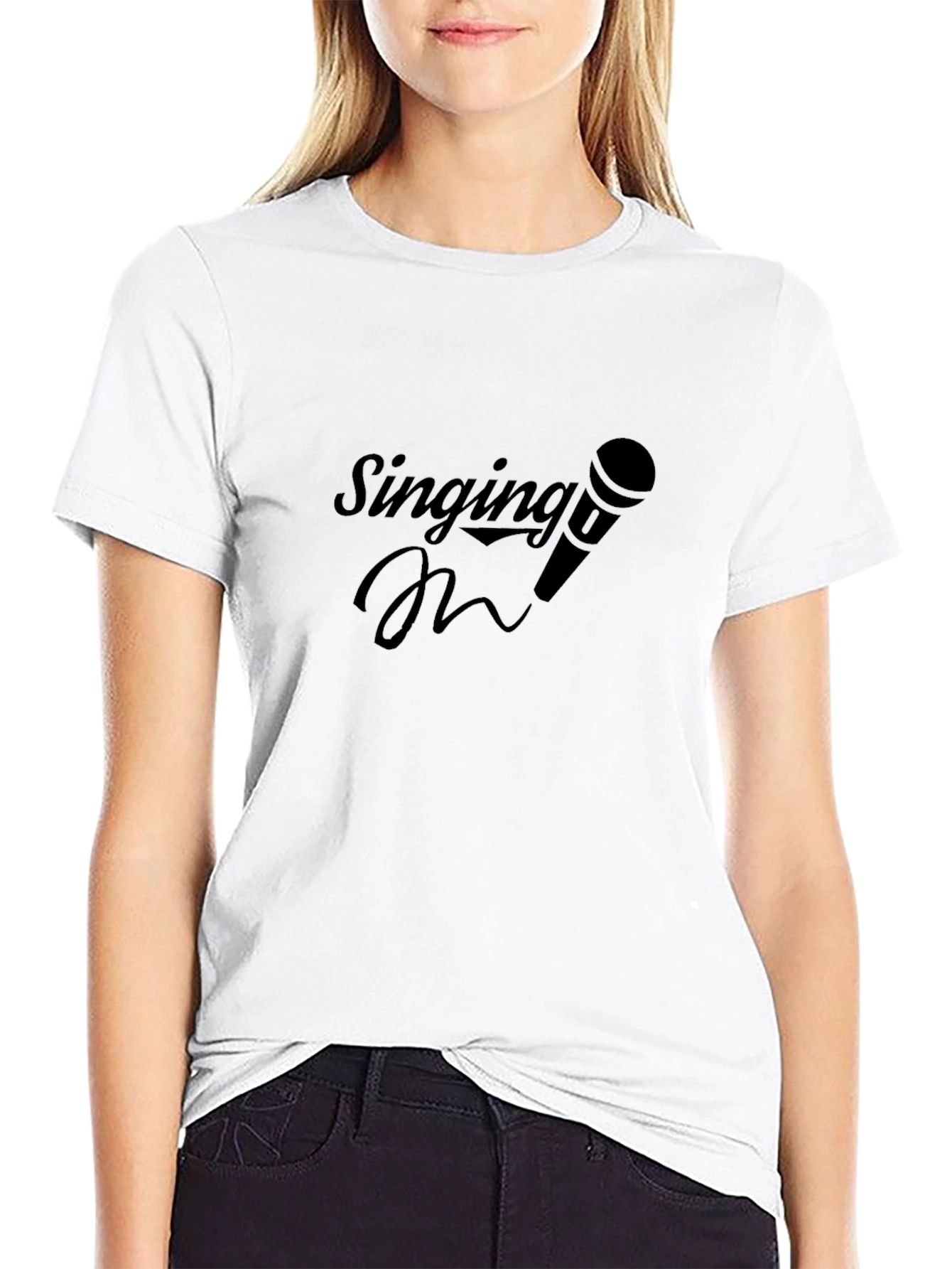 Singing Microphone Graphic T-Shirt