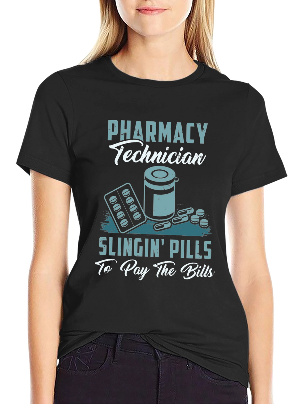Pharmacy Technician T-Shirt - Slingin Pills Design