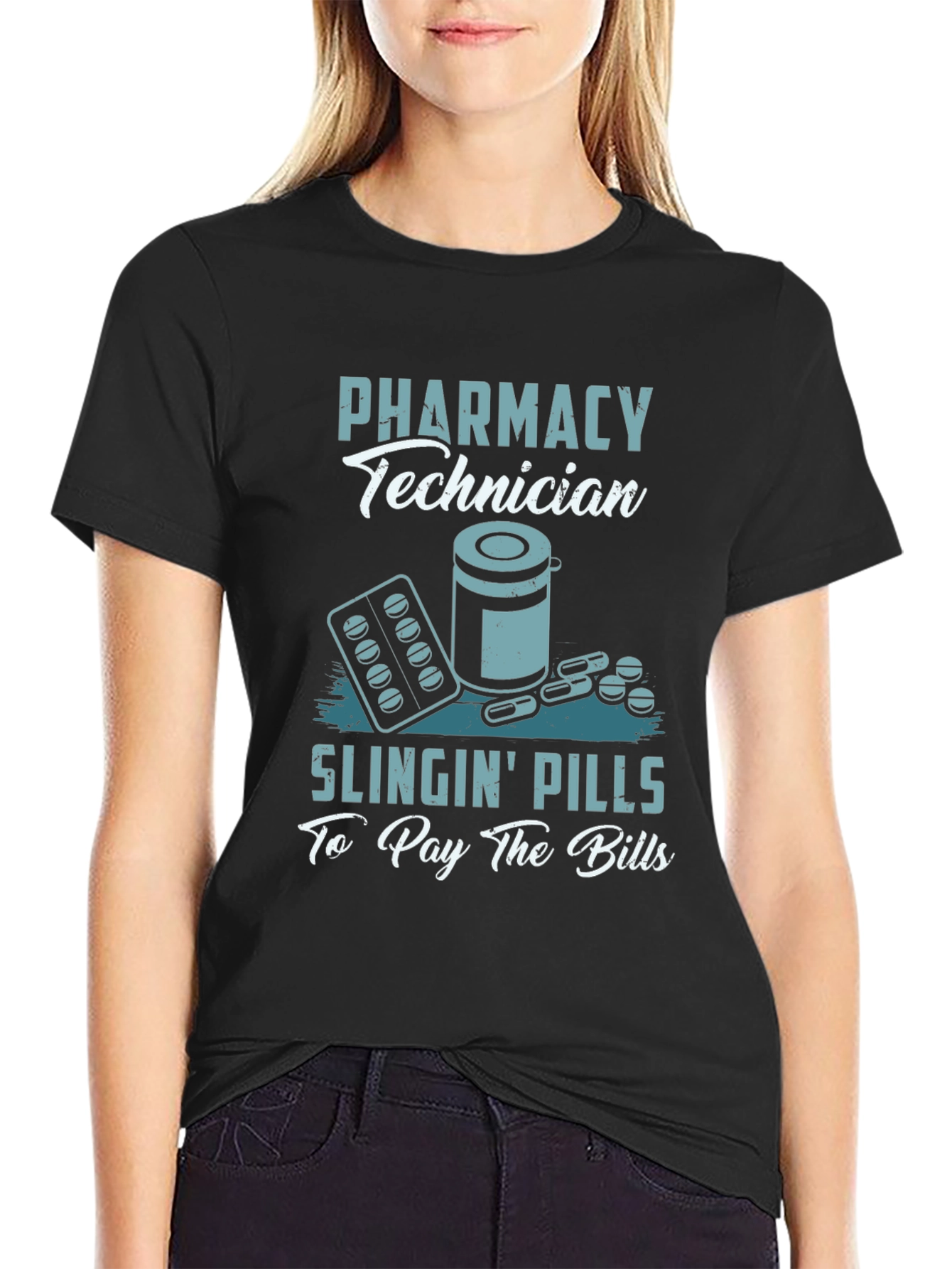 Pharmacy Technician T-Shirt - Slingin Pills Design