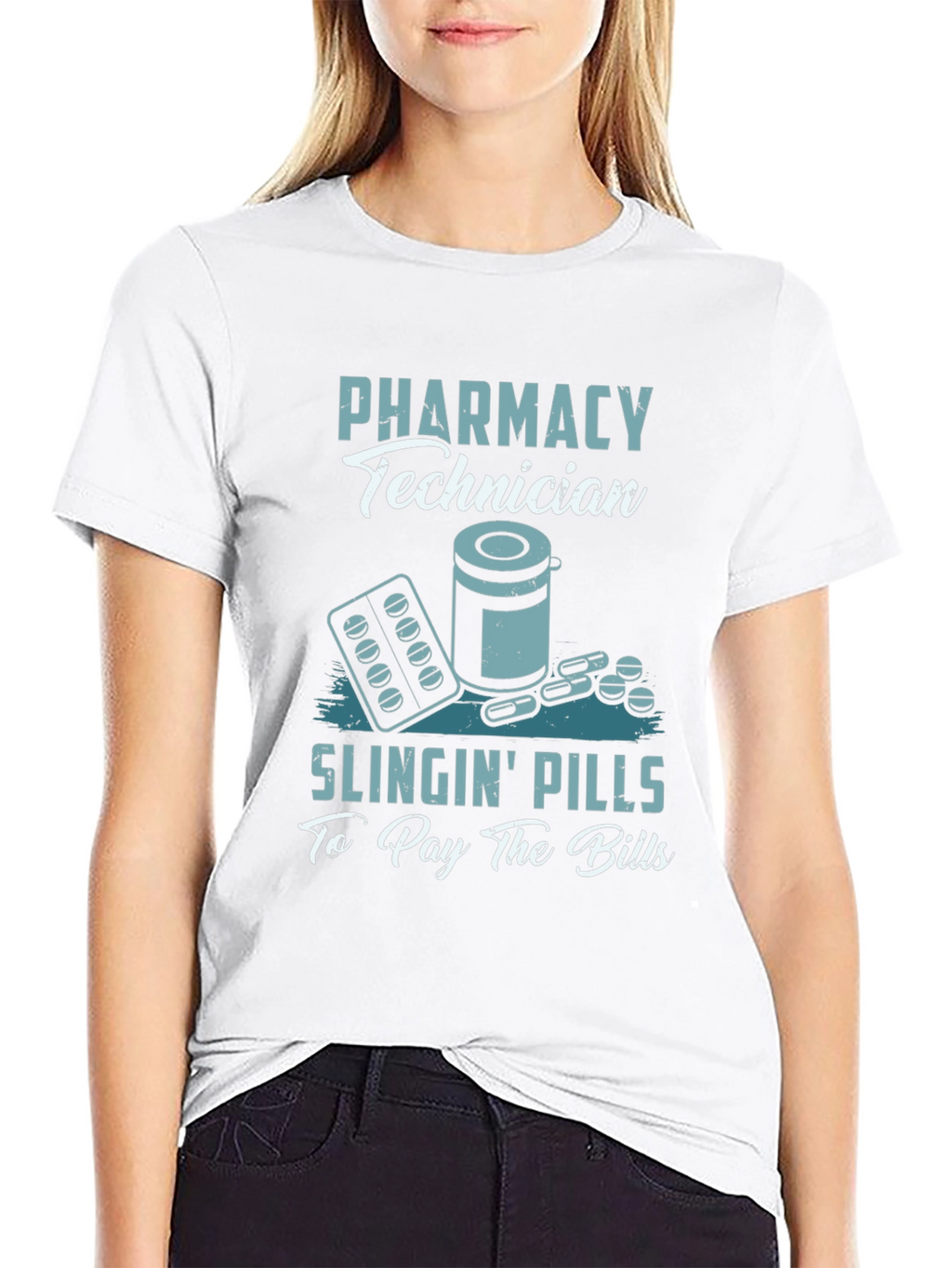 Pharmacy Technician T-Shirt - Slingin Pills Design