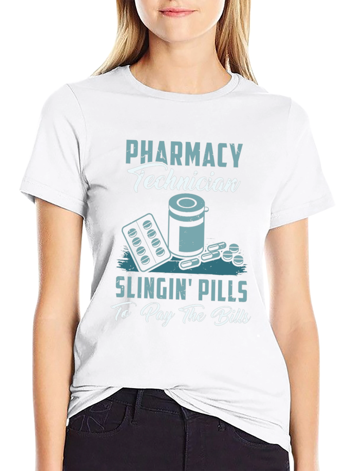 Pharmacy Technician T-Shirt - Slingin Pills Design