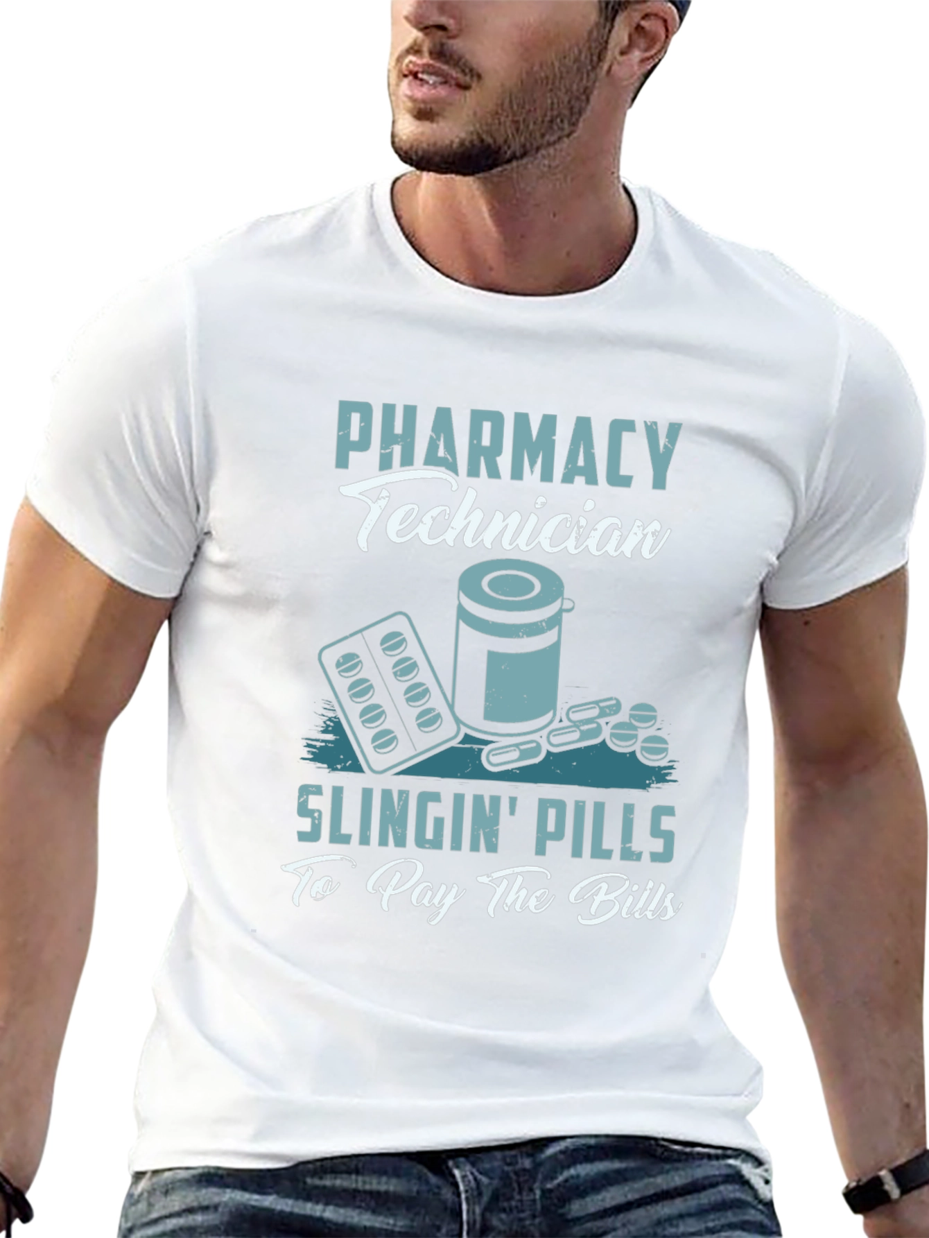 Pharmacy Technician T-Shirt - Slingin Pills Design
