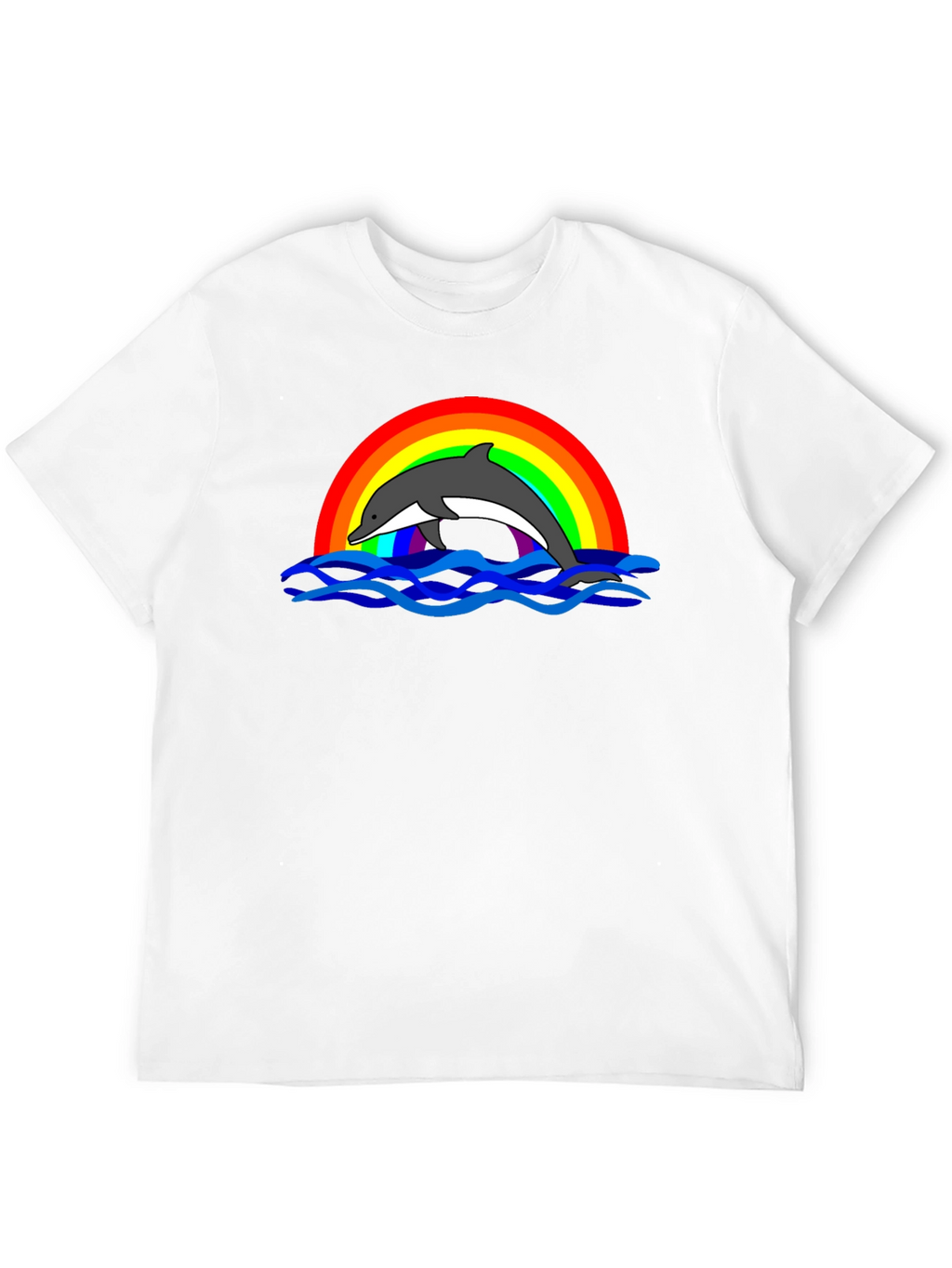 Dolphin Rainbow Graphic T-Shirt