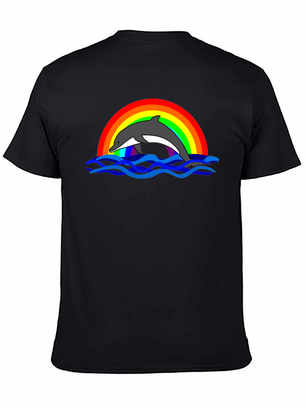 Dolphin Rainbow Graphic T-Shirt