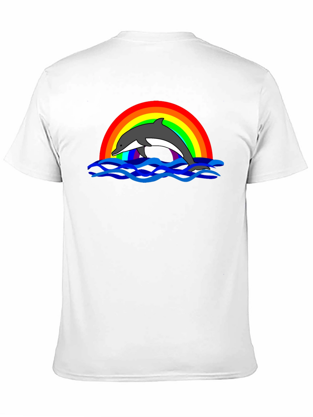 Dolphin Rainbow Graphic T-Shirt