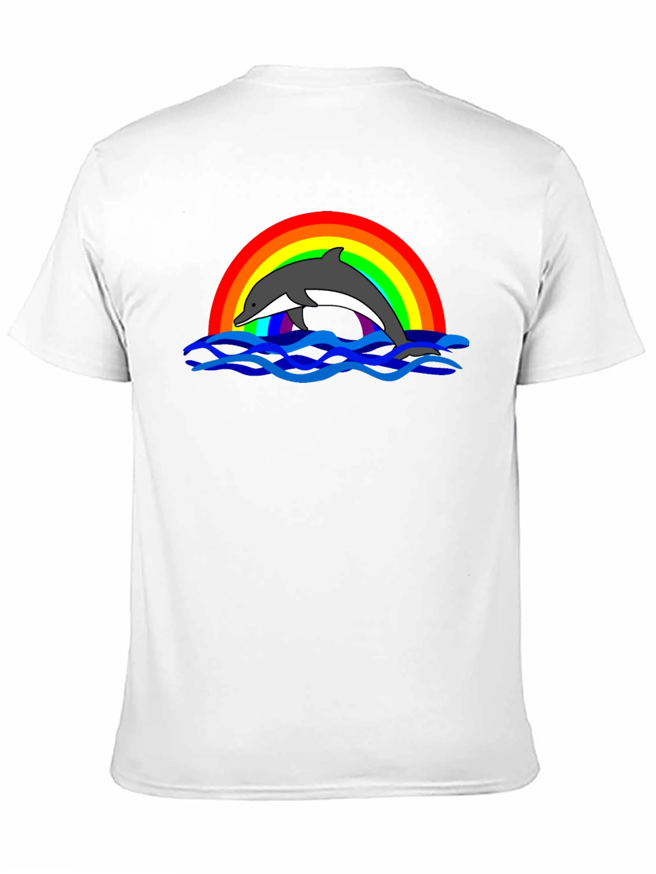 Dolphin Rainbow Graphic T-Shirt