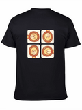 Lion Pattern T-Shirt - Cute Graphic Tee