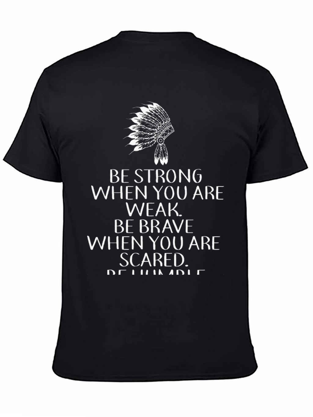 Inspirational Native American Headdress Graphic T-Shirt