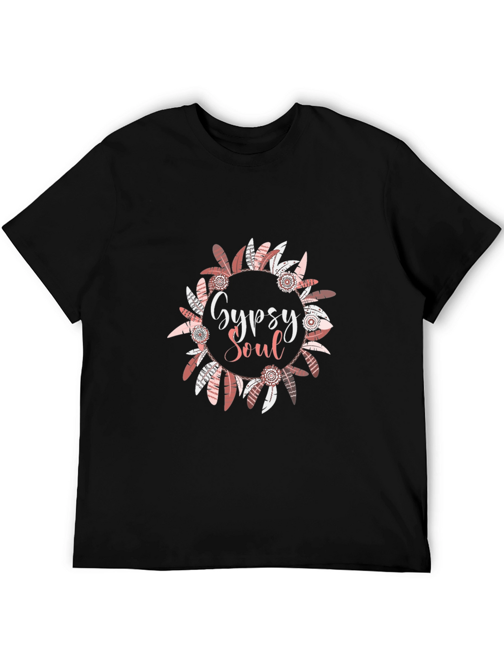Gypsy Soul Feather Wreath Graphic Tee