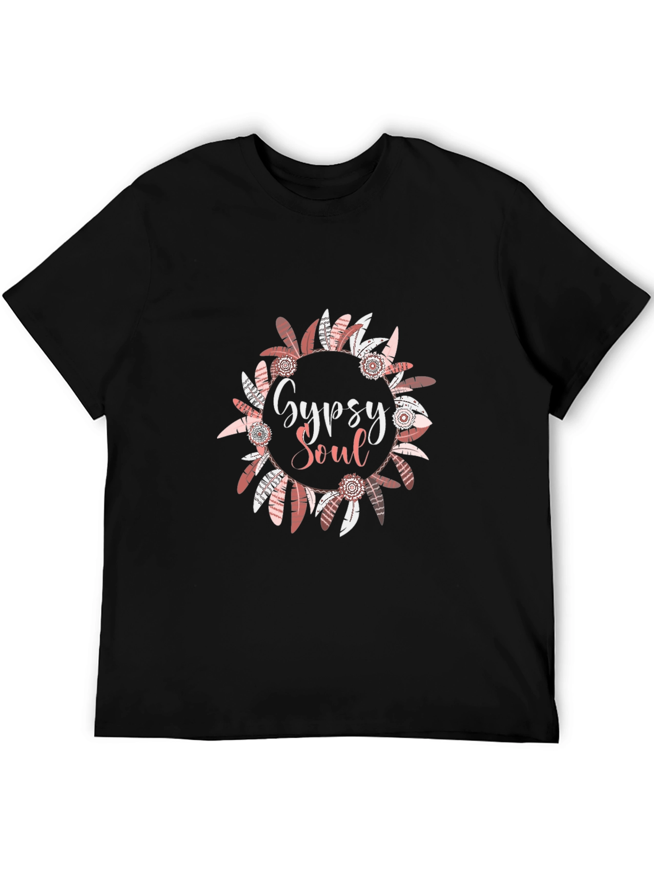 Gypsy Soul Feather Wreath Graphic Tee
