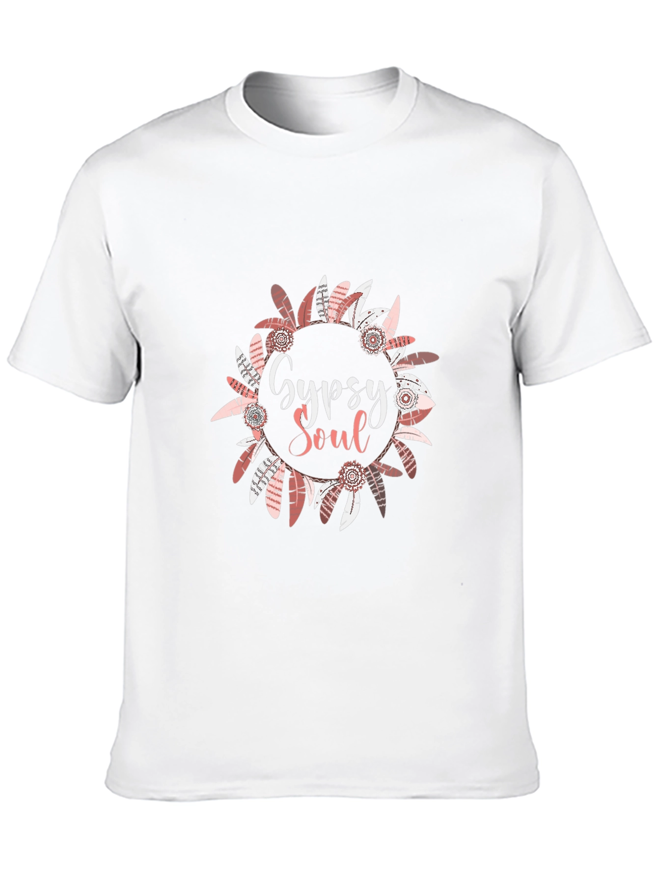 Gypsy Soul Feather Wreath Graphic Tee