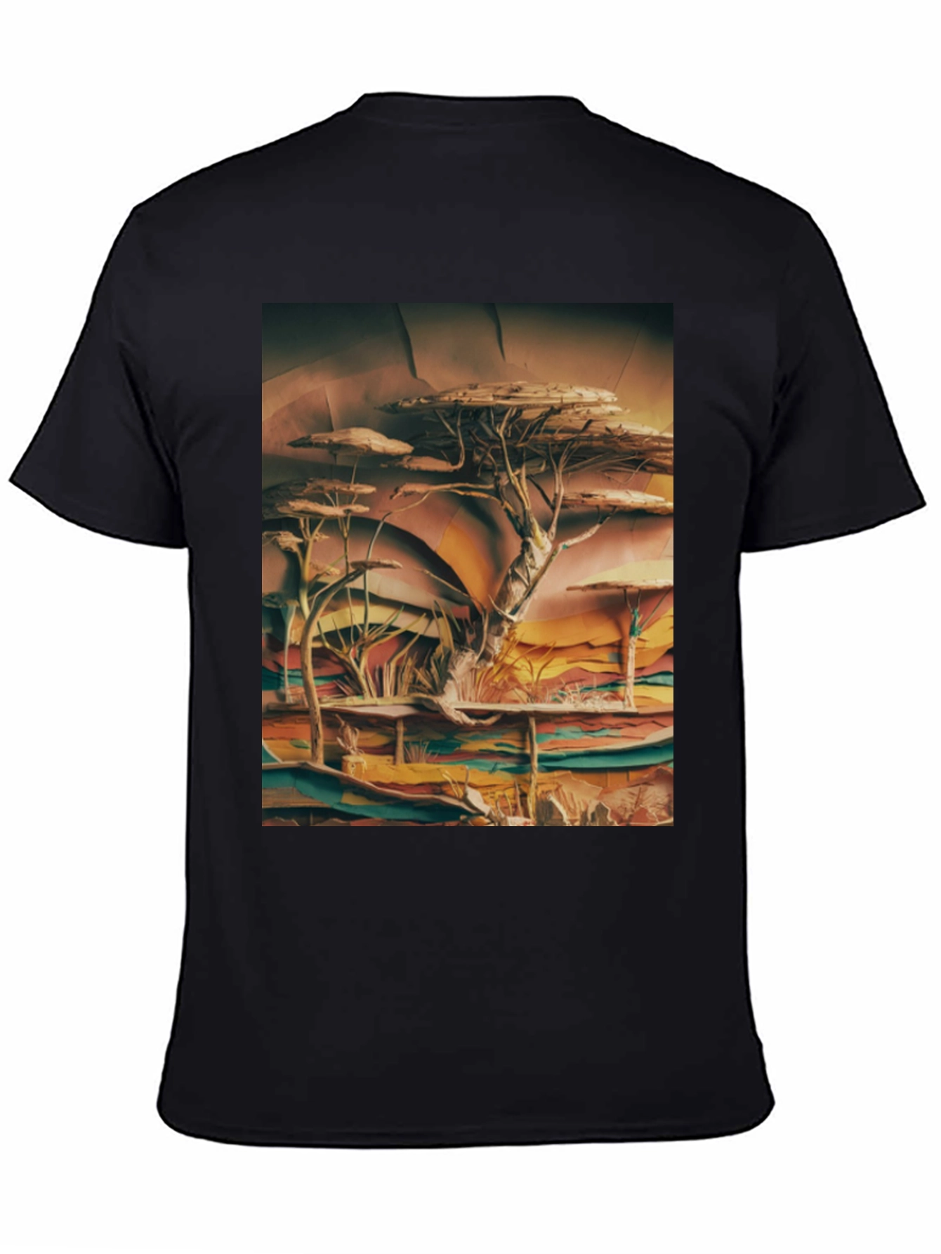 Savanna Tree Graphic Tee - Unique African Landscape Design