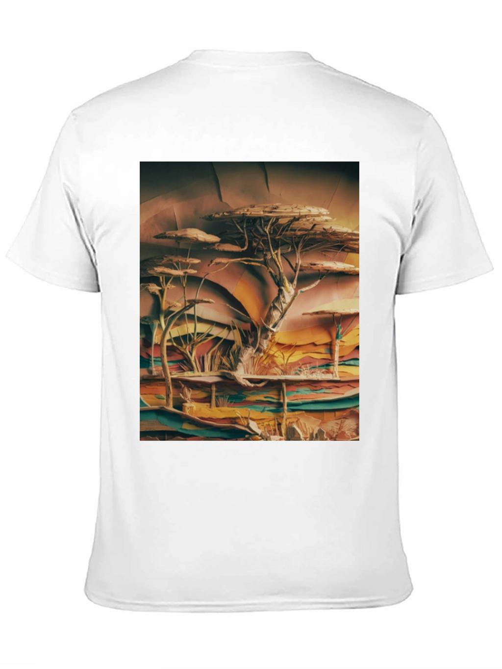 Savanna Tree Graphic Tee - Unique African Landscape Design