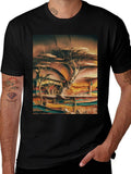 Savanna Tree Graphic Tee - Unique African Landscape Design
