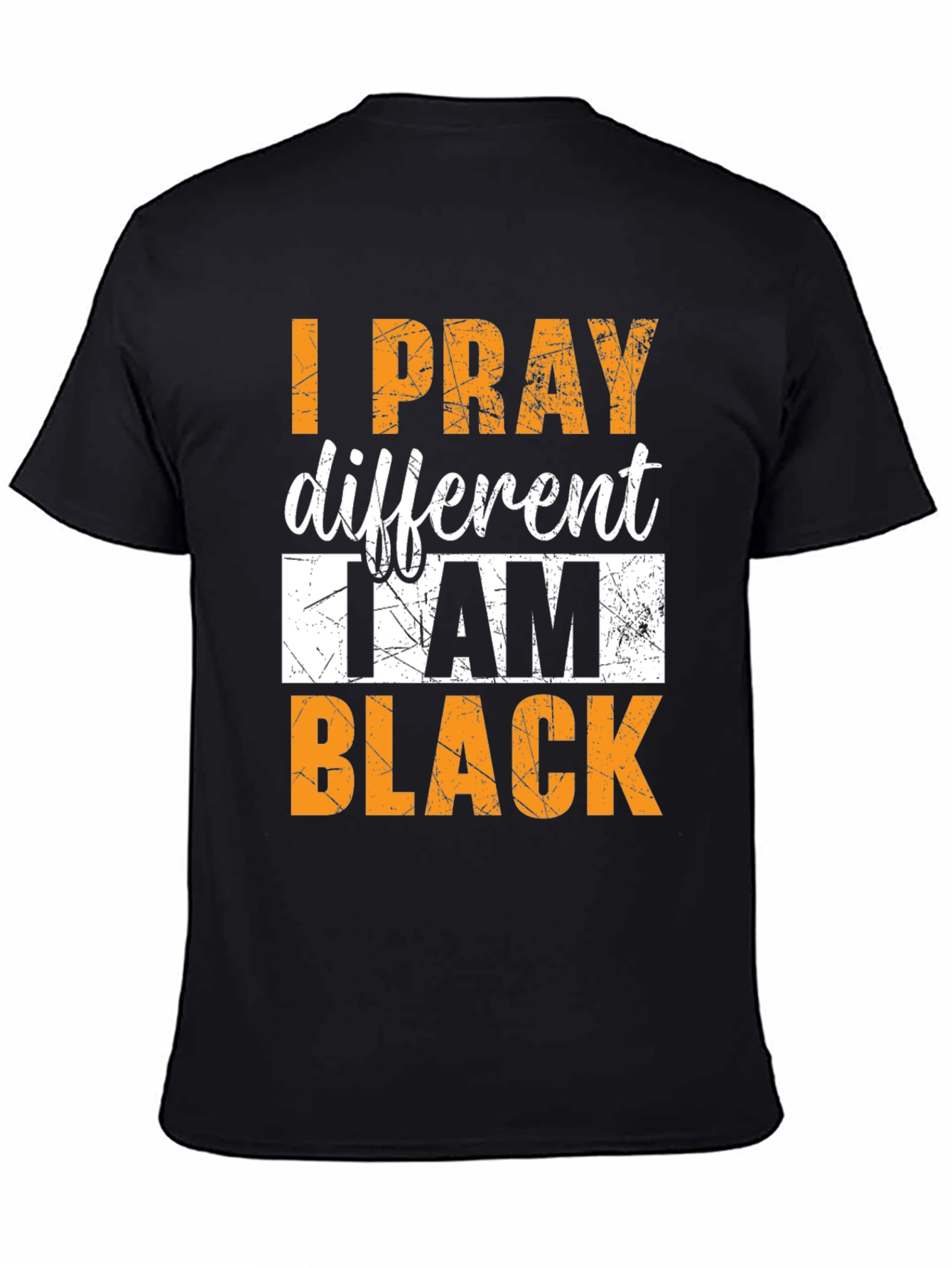 I Pray Different Black T-Shirt