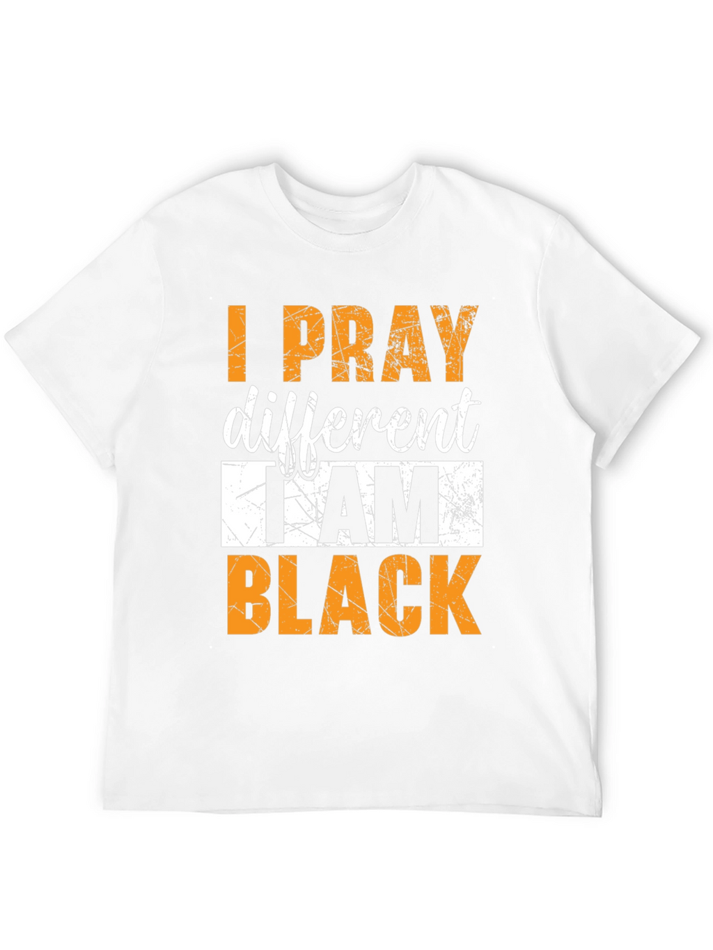 I Pray Different Black T-Shirt