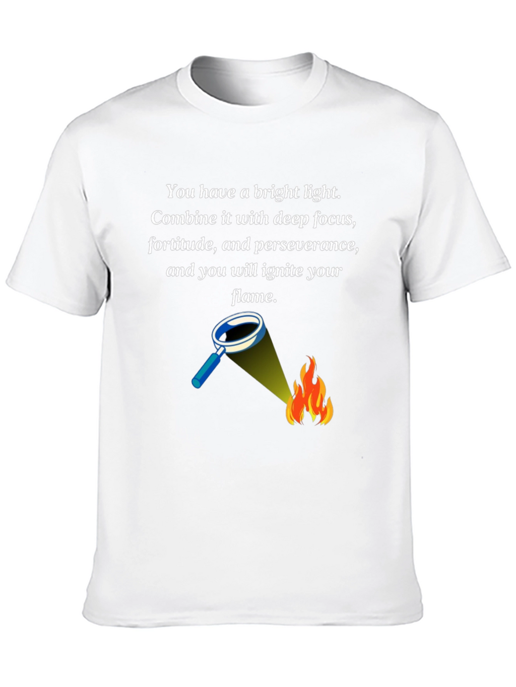 Bright Light Flame T-Shirt - Inspirational Design
