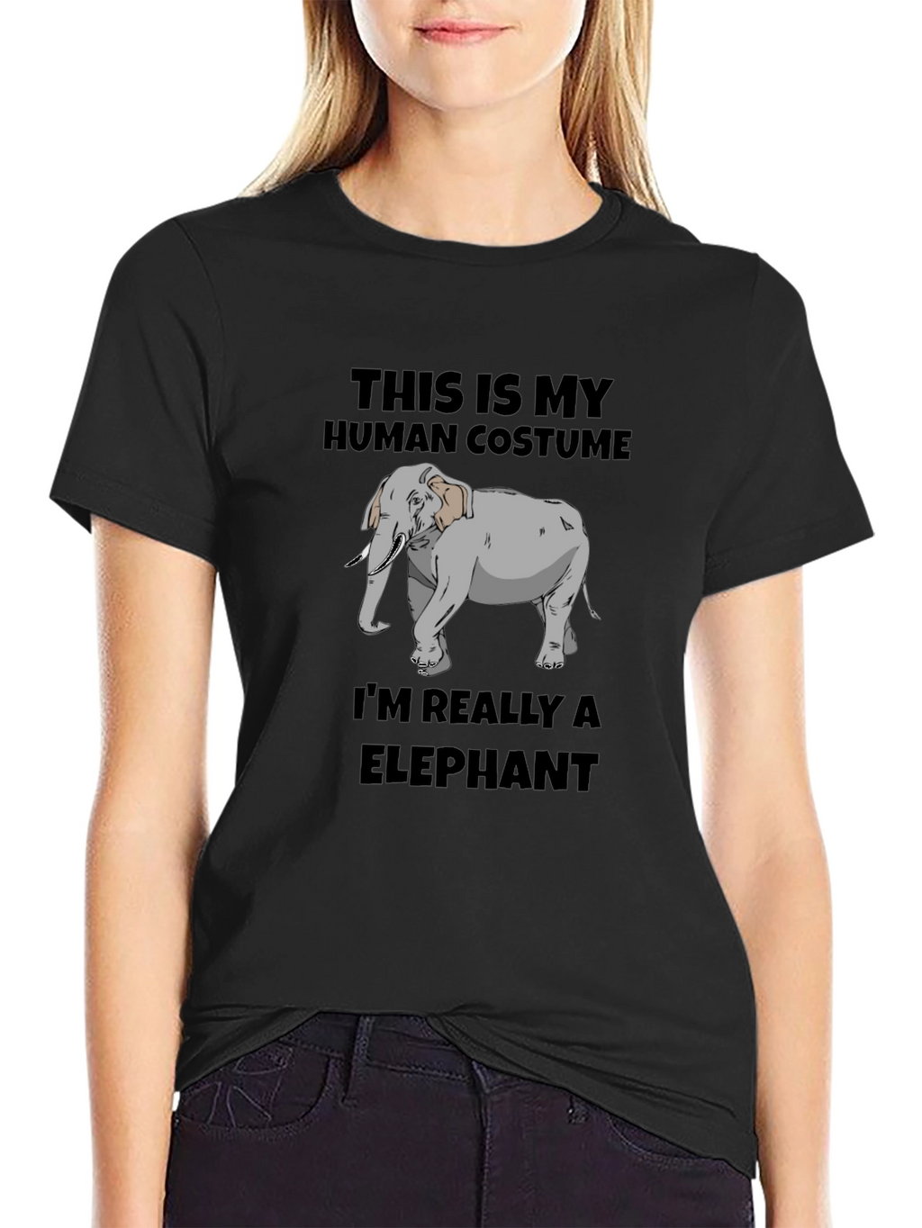 Human Costume Elephant Graphic Tee