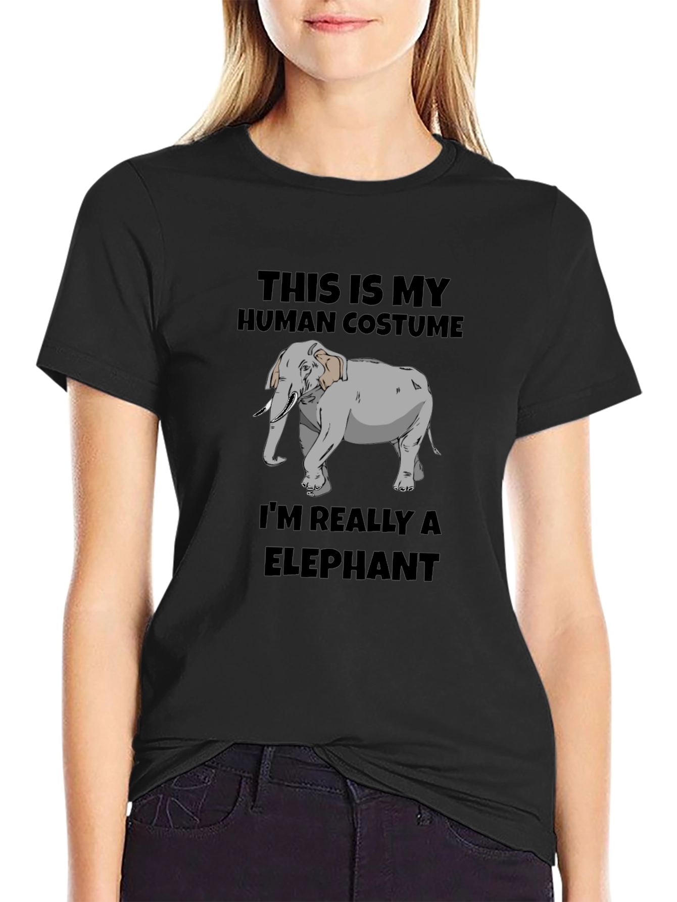 Human Costume Elephant Graphic Tee