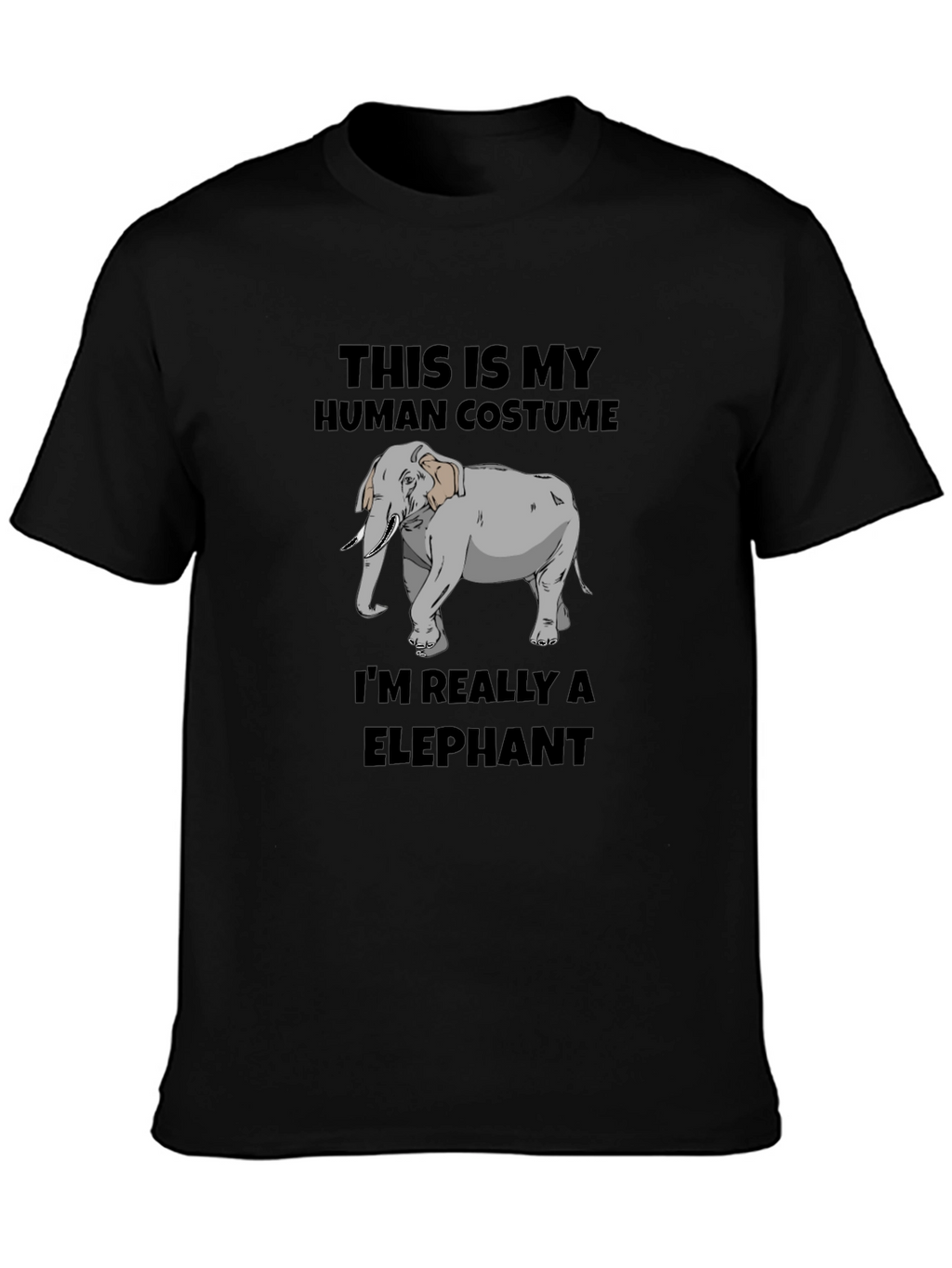 Human Costume Elephant Graphic Tee