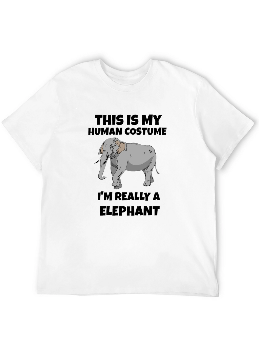Human Costume Elephant Graphic Tee