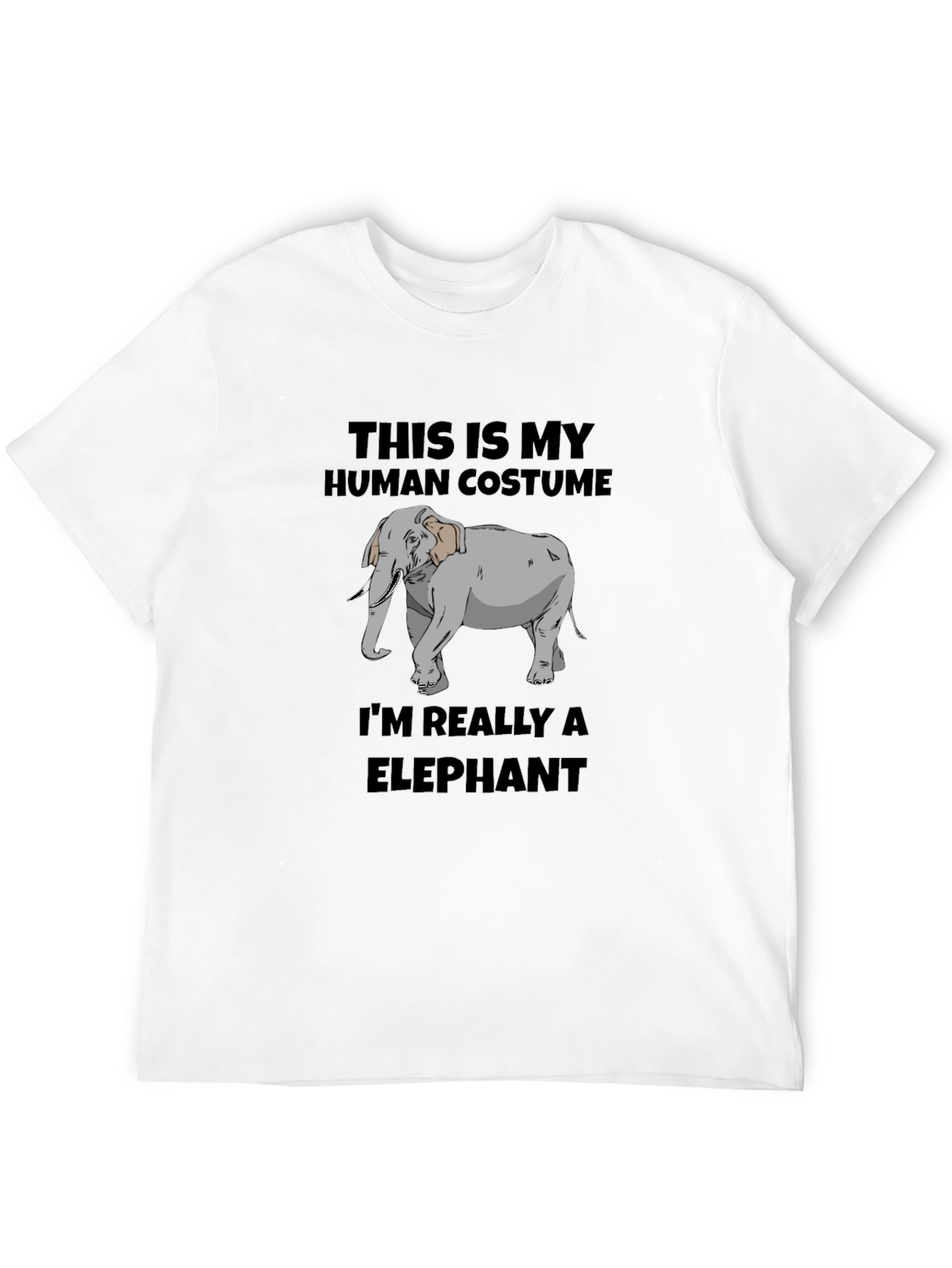 Human Costume Elephant Graphic Tee
