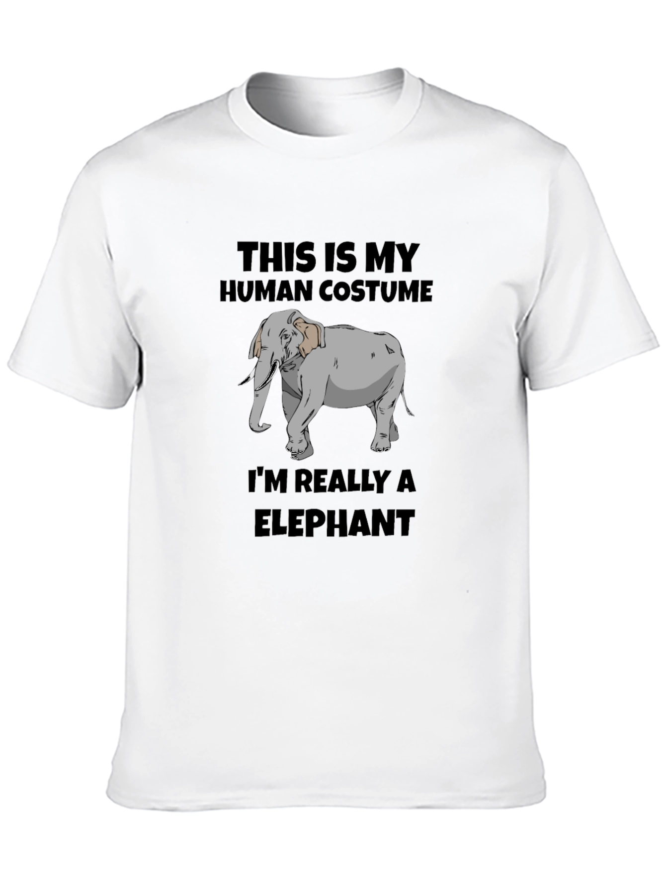 Human Costume Elephant Graphic Tee