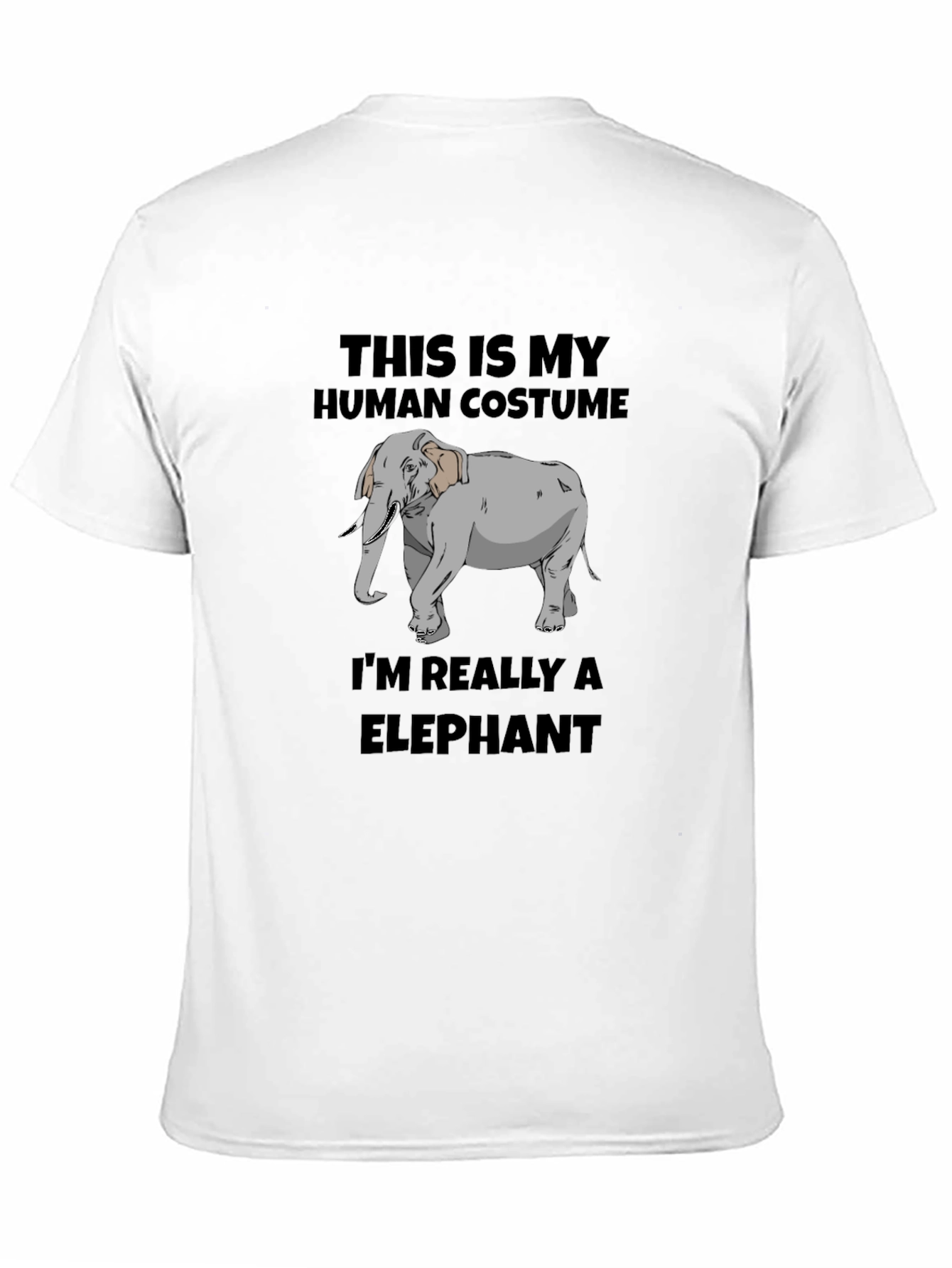 Human Costume Elephant Graphic Tee