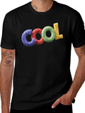 Cool Graphic T-Shirt - Black Crew Neck Tee