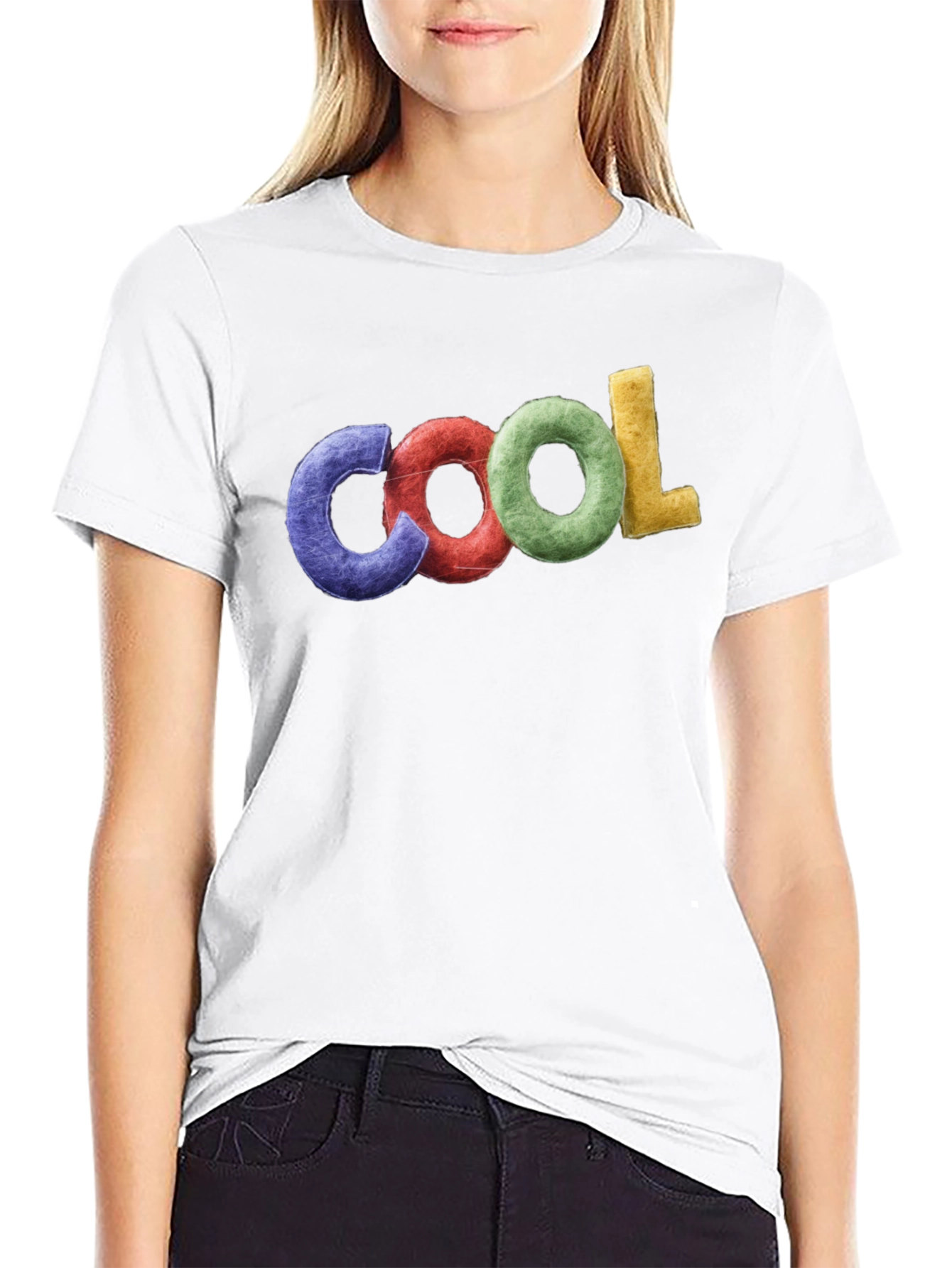 Cool Graphic T-Shirt - Black Crew Neck Tee
