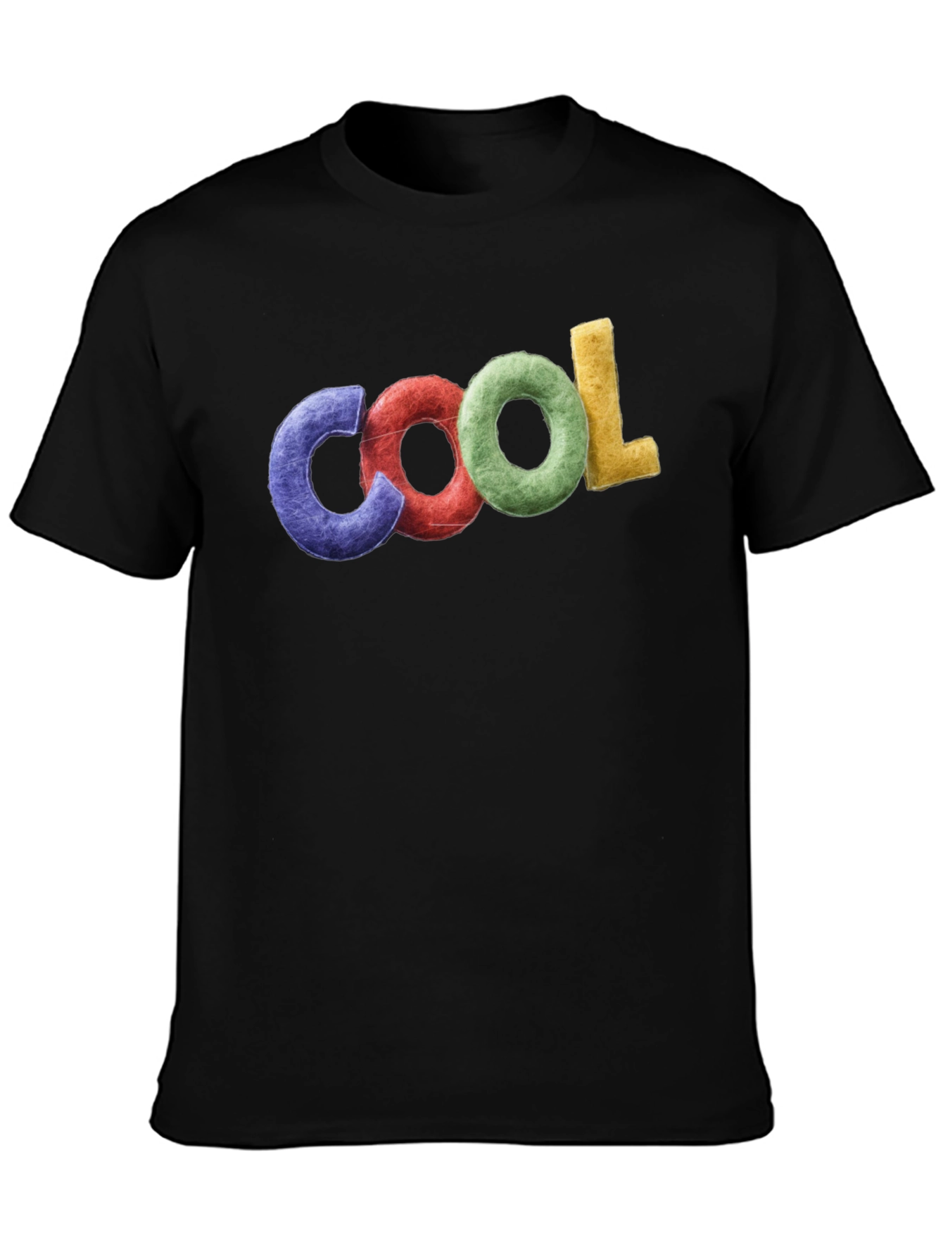 Cool Graphic T-Shirt - Black Crew Neck Tee