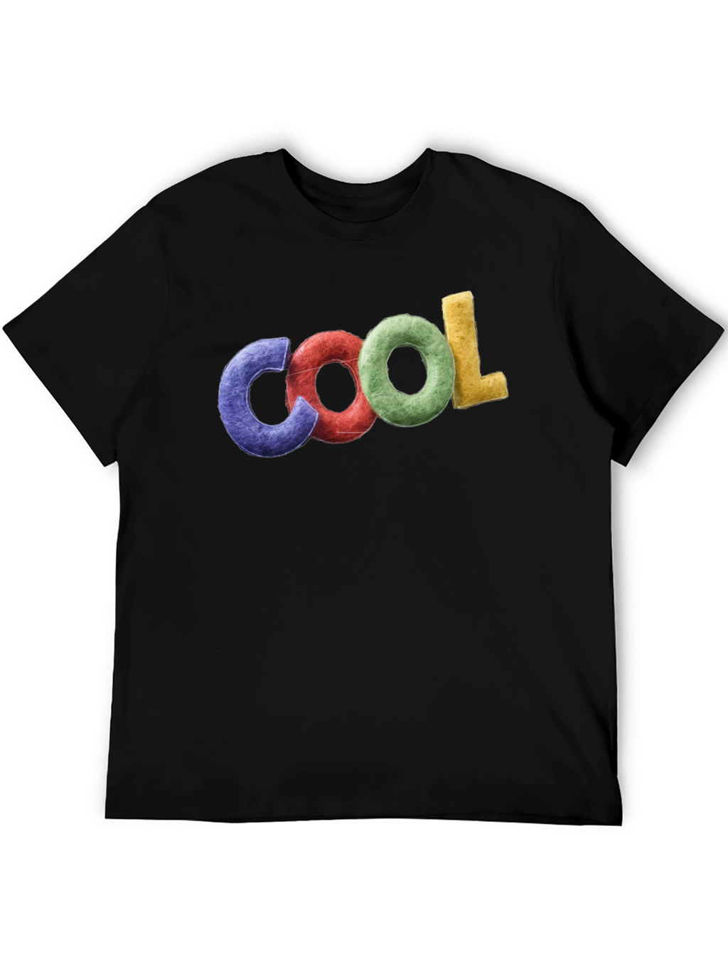 Cool Graphic T-Shirt - Black Crew Neck Tee