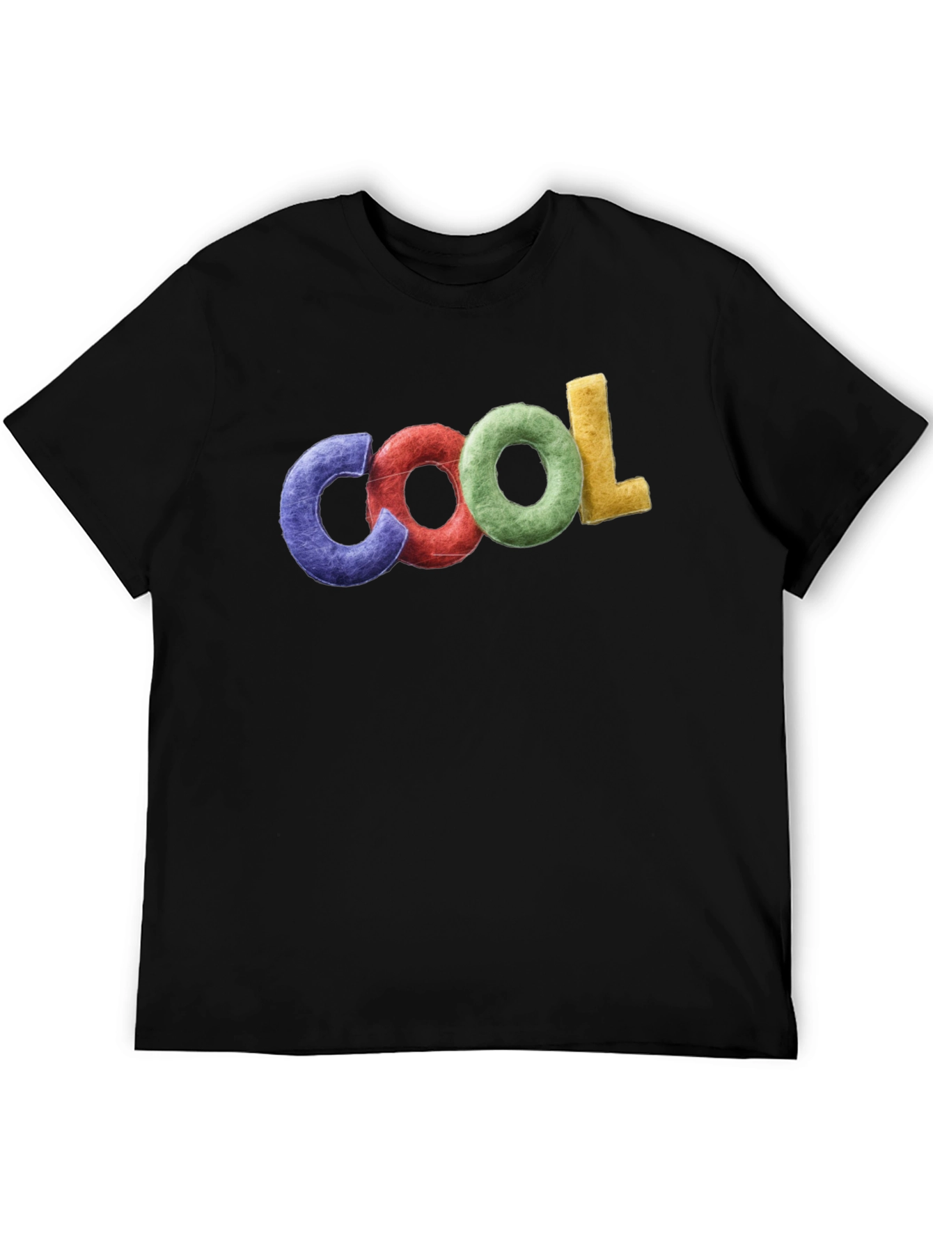 Cool Graphic T-Shirt - Black Crew Neck Tee