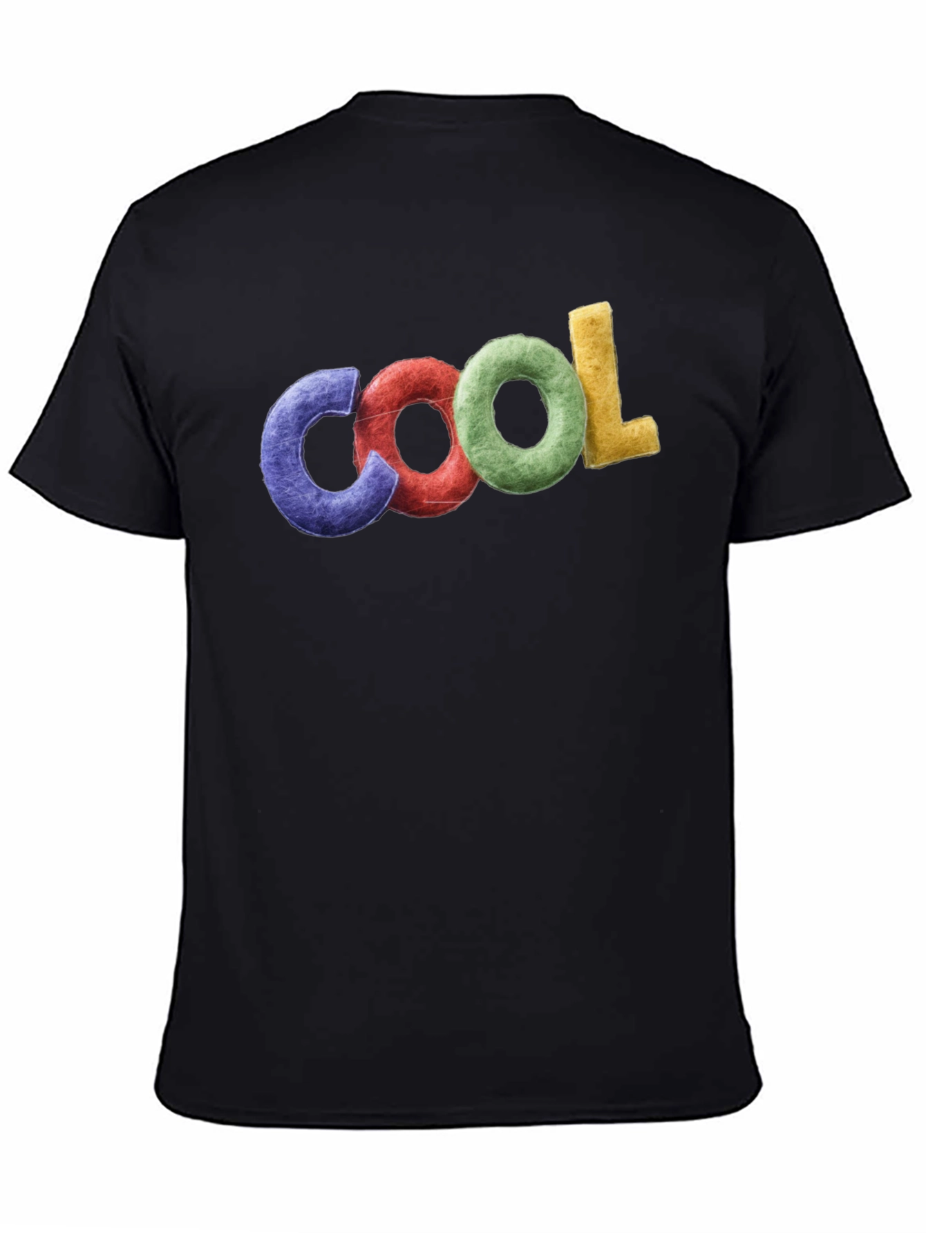 Cool Graphic T-Shirt - Black Crew Neck Tee