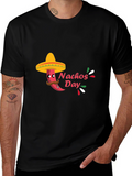 Mens Black Nachos Day T-Shirt