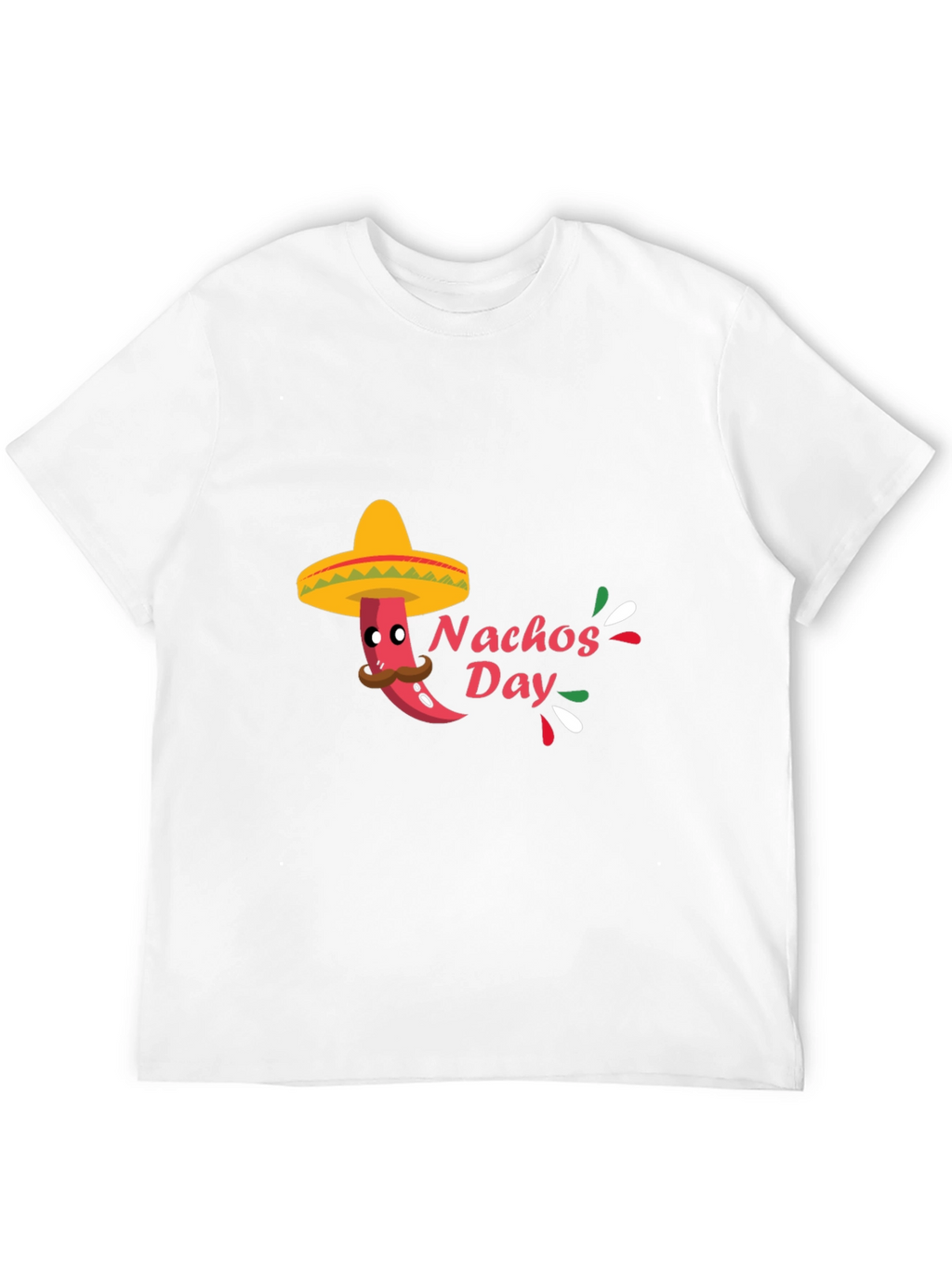 Mens Black Nachos Day T-Shirt