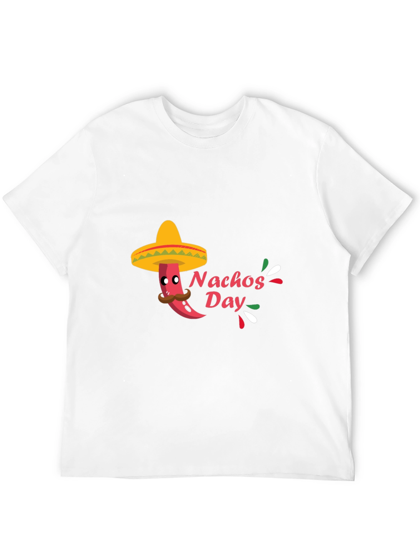 Mens Black Nachos Day T-Shirt