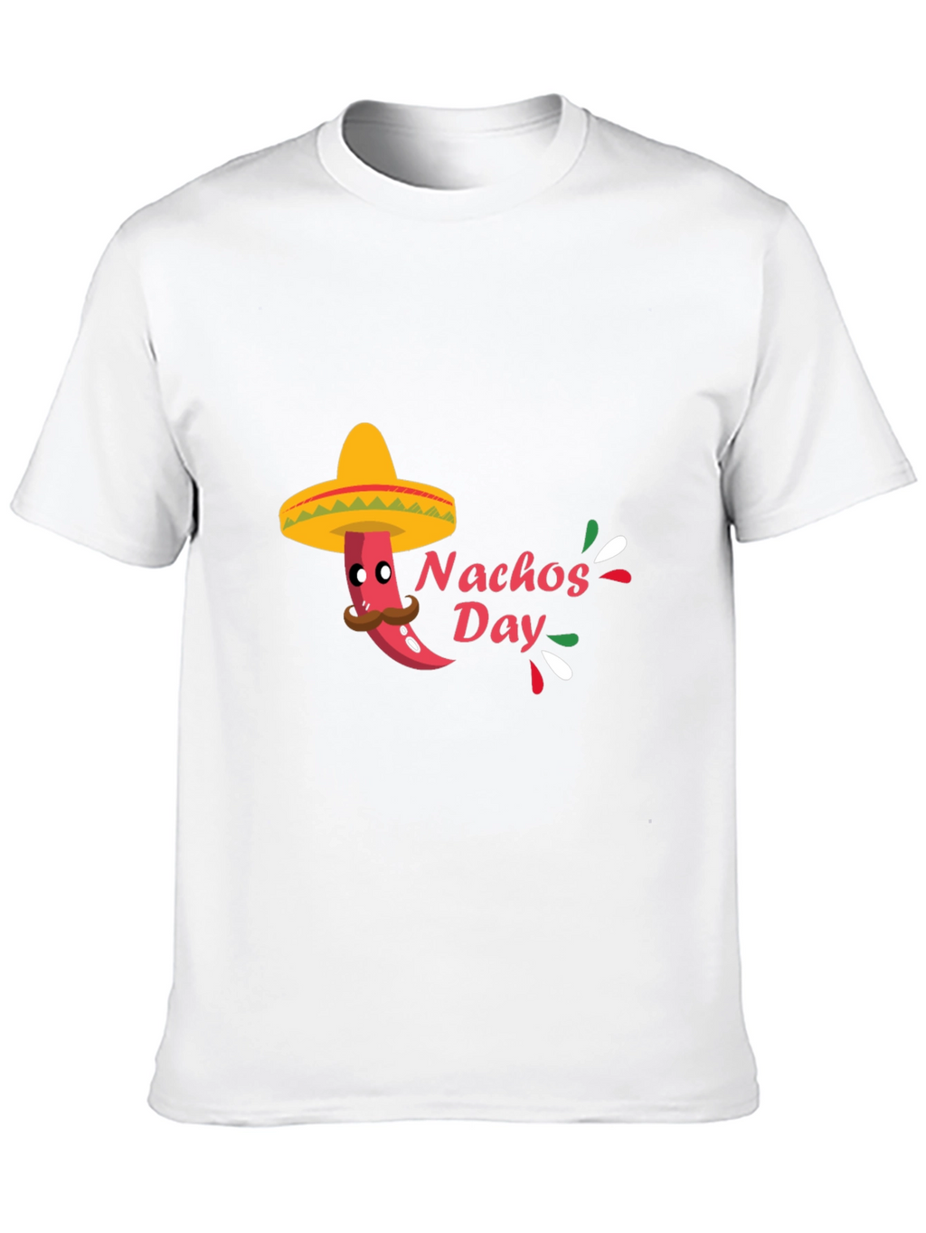 Mens Black Nachos Day T-Shirt