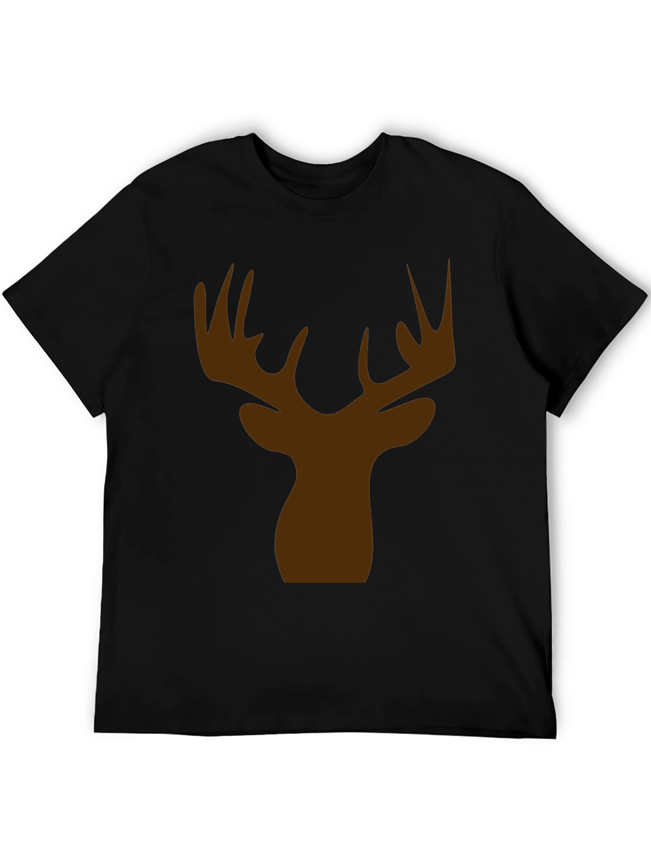 Deer Head Silhouette Graphic Tee