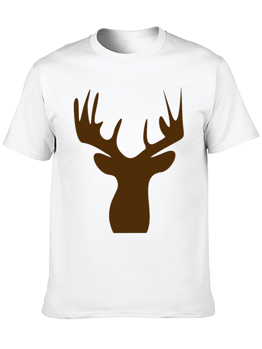 Deer Head Silhouette Graphic Tee