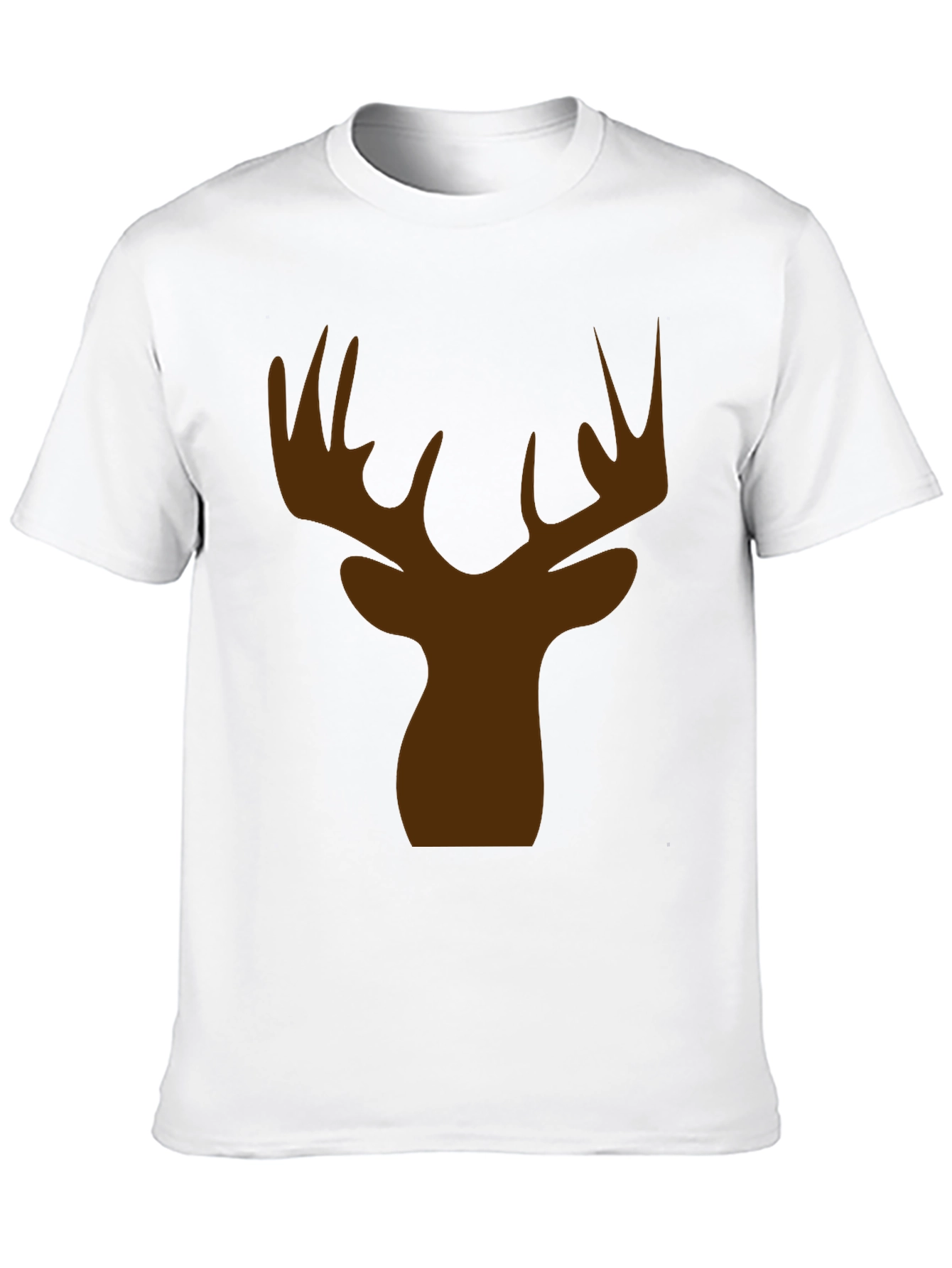 Deer Head Silhouette Graphic Tee